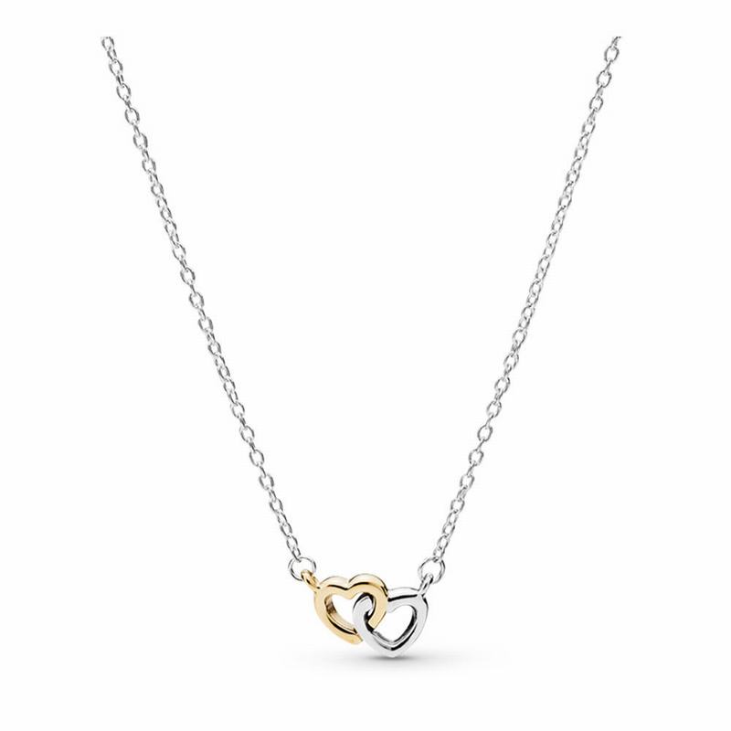 Pandora United In Love Necklace Ireland - Two Tone - 518234EPW